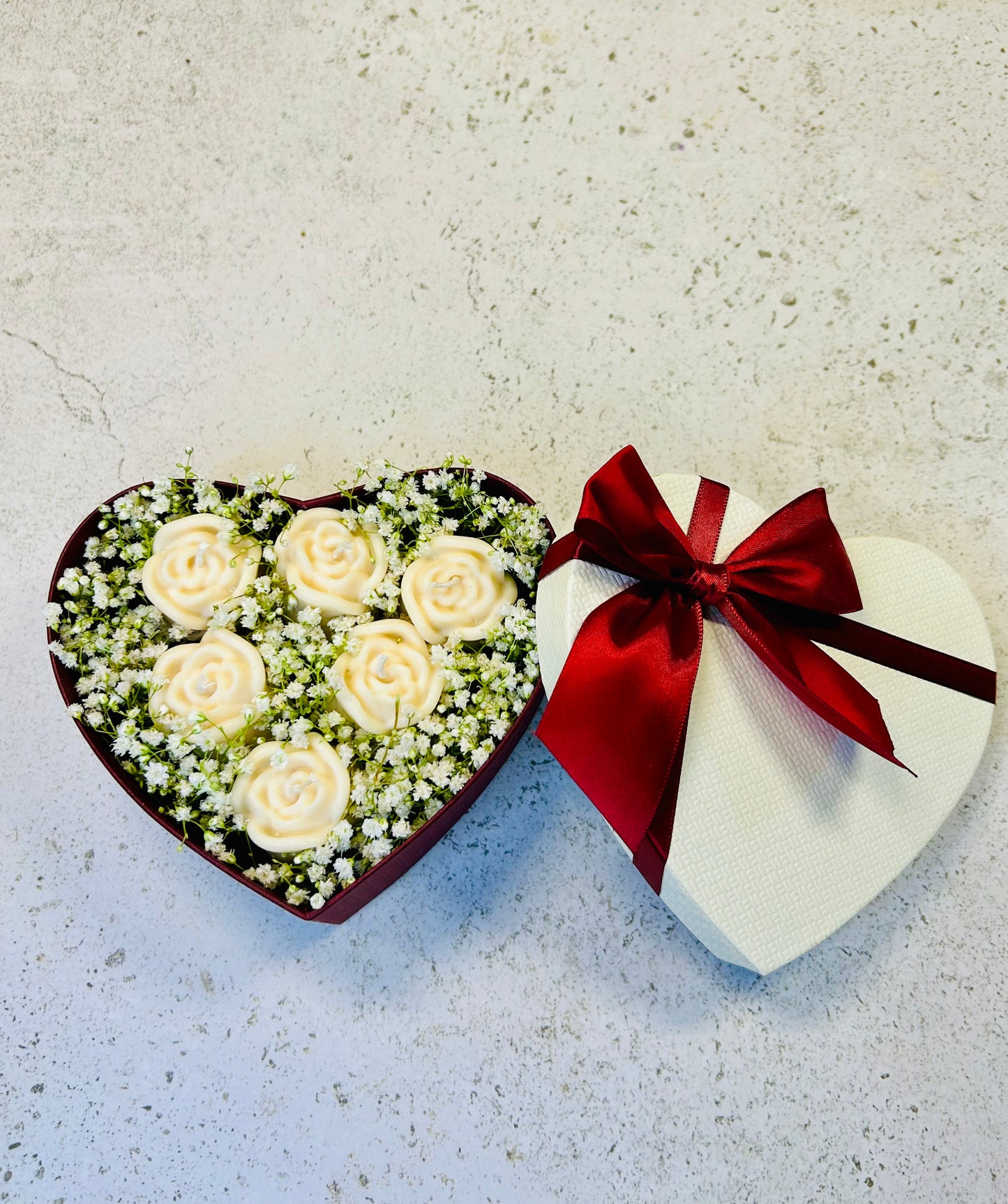 Geschenk Box-Blumenstrauß aus Wachs
