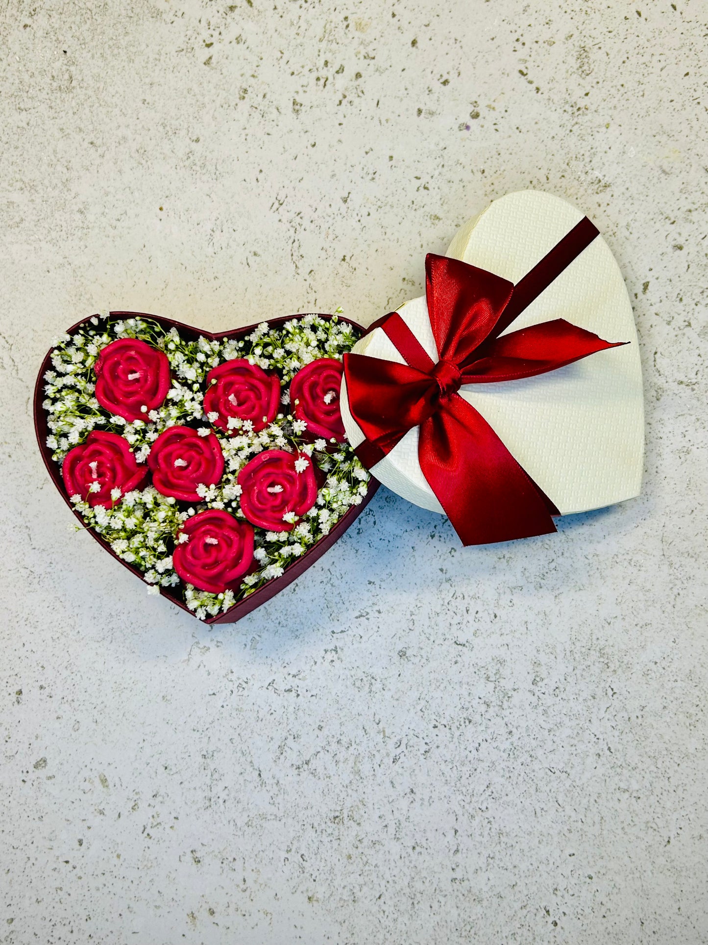 Geschenk Box-Blumenstrauß aus Wachs