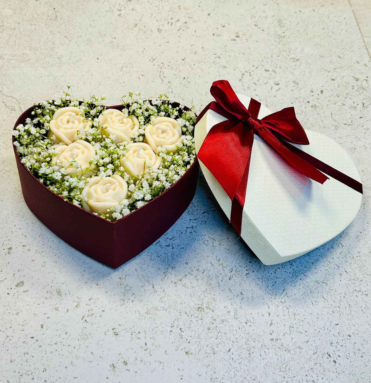 Geschenk Box-Blumenstrauß aus Wachs