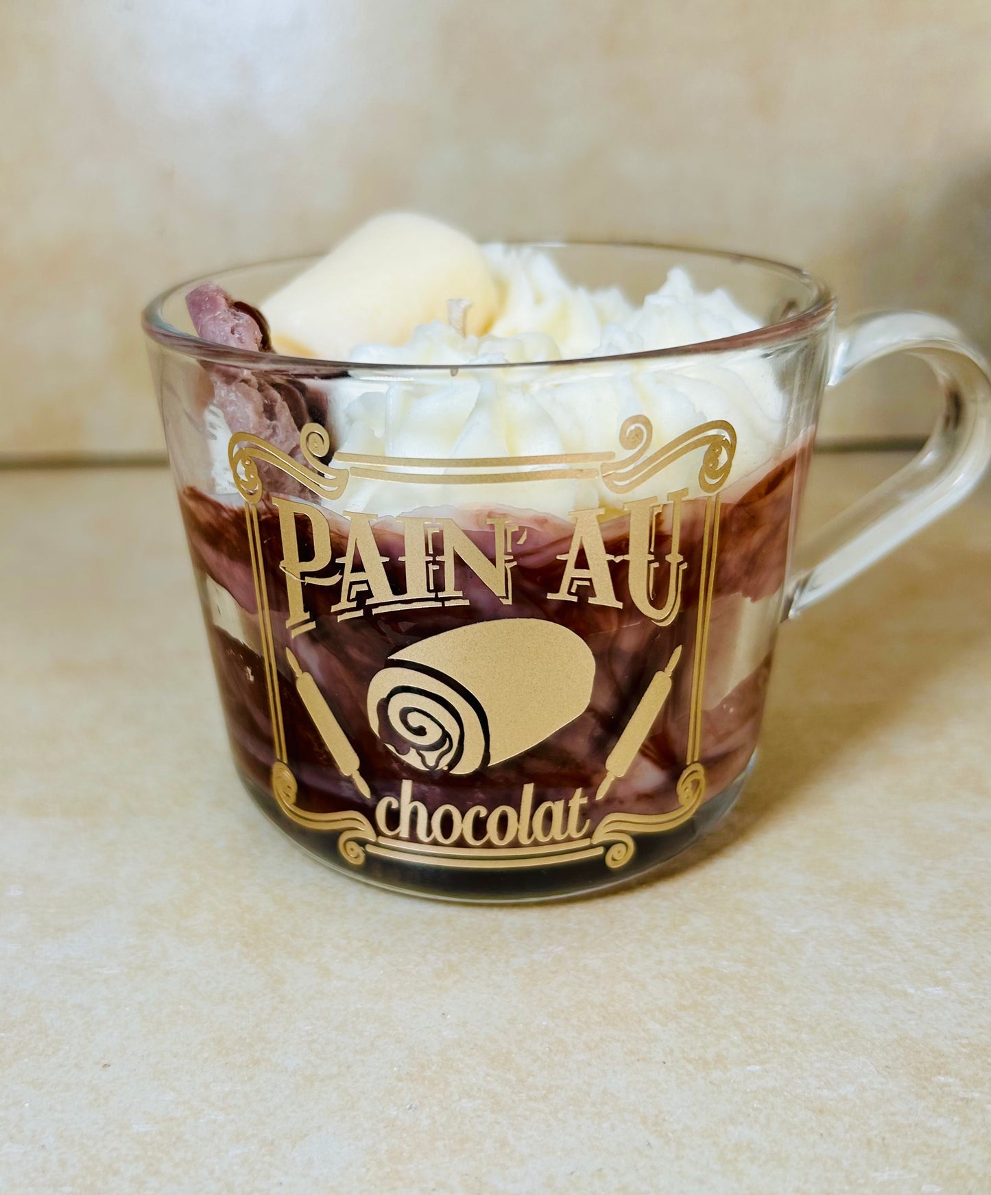 Pain Au Chocolat Kerze