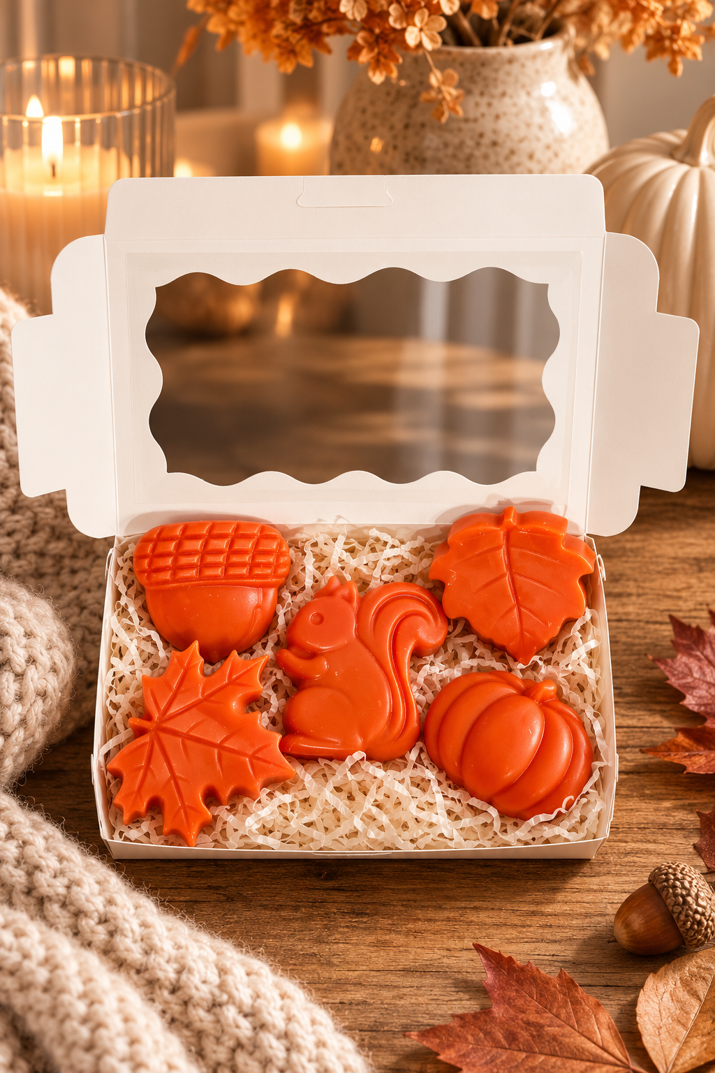 Autumn Wax Melts Gift Set-Soy Wax Melts-Pumpkin Spice-Herbst Wax Melts-Duftwachs-Herbstduf