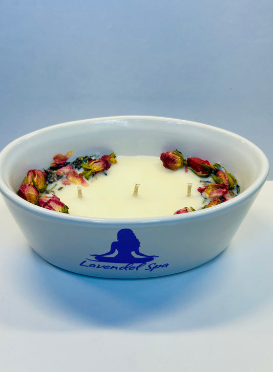 Lavendel Spa-Wellnesskerze