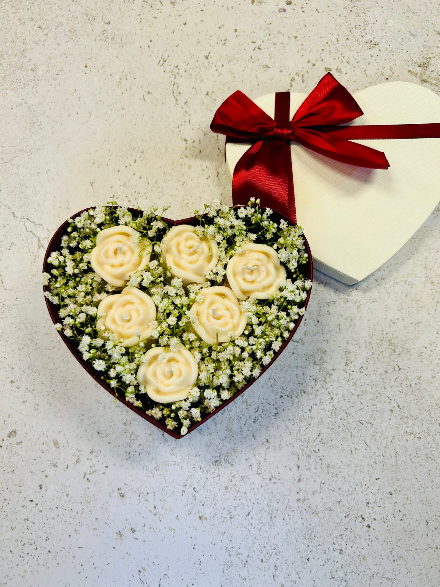 Geschenk Box-Blumenstrauß aus Wachs